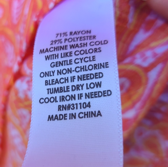 Plus Size Paisley Print Blouse by Kim Rogers Curvy XXXL - Picture 4 of 4